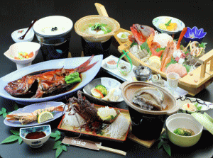 伊豆の海の幸を取り揃えた自慢の料理